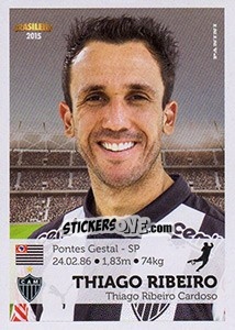 Sticker Thiago Ribeiro - Campeonato Brasileiro 2015 - Panini