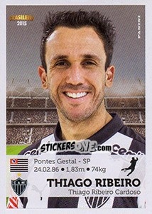 Sticker Thiago Ribeiro - Campeonato Brasileiro 2015 n. 16 - Panini