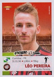 Sticker Léo Pereira - Campeonato Brasileiro 2015 n. 21 - Panini