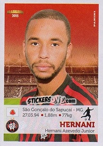 Sticker Hernani - Campeonato Brasileiro 2015 - Panini