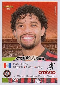 Sticker Otávio - Campeonato Brasileiro 2015 - Panini