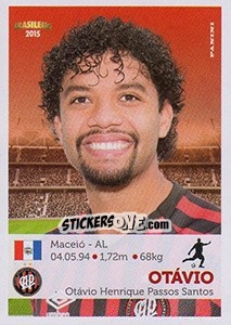 Figurina Otávio - Campeonato Brasileiro 2015 - Panini