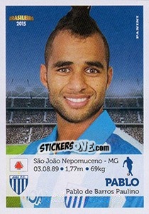 Cromo Pablo - Campeonato Brasileiro 2015 n. 34 - Panini