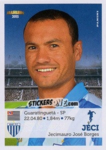 Cromo Jéci - Campeonato Brasileiro 2015 n. 36 - Panini