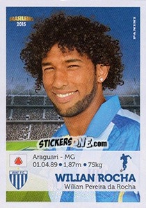 Cromo Wilian Rocha - Campeonato Brasileiro 2015 n. 38 - Panini