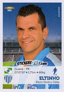 Cromo Eltinho - Campeonato Brasileiro 2015 - Panini