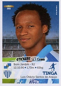 Cromo Tinga - Campeonato Brasileiro 2015 n. 44 - Panini