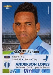 Cromo Anderson Lopes - Campeonato Brasileiro 2015 n. 45 - Panini