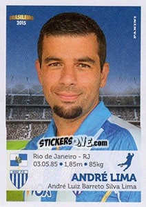 Cromo André Lima - Campeonato Brasileiro 2015 - Panini