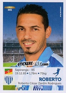 Sticker Roberto - Campeonato Brasileiro 2015 - Panini