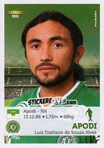 Sticker Apodi - Campeonato Brasileiro 2015 n. 51 - Panini