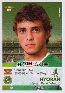 Sticker Hyoran - Campeonato Brasileiro 2015 n. 58 - Panini