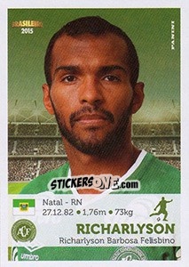 Cromo Richarlyson - Campeonato Brasileiro 2015 n. 59 - Panini