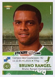 Sticker Bruno Rangel - Campeonato Brasileiro 2015 n. 62 - Panini