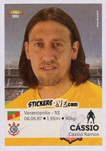 Sticker Cássio - Campeonato Brasileiro 2015 - Panini