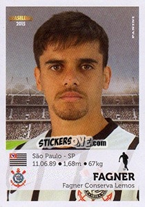 Sticker Fagner - Campeonato Brasileiro 2015 n. 66 - Panini