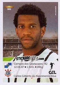 Cromo Gil - Campeonato Brasileiro 2015 n. 69 - Panini
