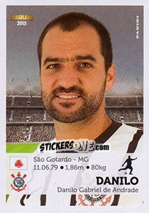 Sticker Danilo - Campeonato Brasileiro 2015 - Panini