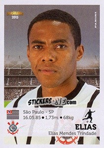 Sticker Elias - Campeonato Brasileiro 2015 n. 73 - Panini