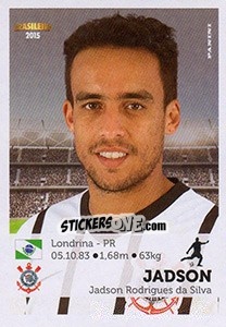 Sticker Jadson - Campeonato Brasileiro 2015 - Panini