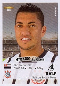 Sticker Ralf - Campeonato Brasileiro 2015 n. 75 - Panini