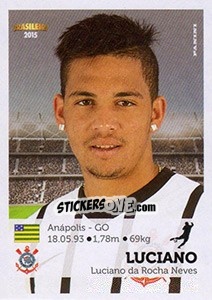 Sticker Luciano - Campeonato Brasileiro 2015 - Panini