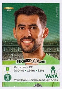 Sticker Vaná - Campeonato Brasileiro 2015 n. 81 - Panini