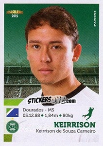 Sticker Keirrison - Campeonato Brasileiro 2015 n. 96 - Panini