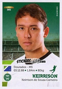 Sticker Keirrison - Campeonato Brasileiro 2015 - Panini