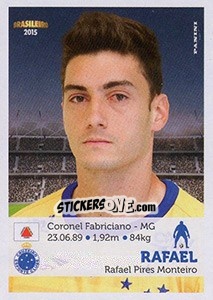 Sticker Rafael - Campeonato Brasileiro 2015 n. 98 - Panini