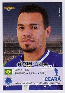 Sticker Ceará - Campeonato Brasileiro 2015 - Panini