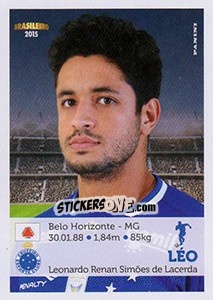 Sticker Léo - Campeonato Brasileiro 2015 - Panini