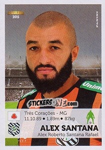 Sticker Alex Santana - Campeonato Brasileiro 2015 - Panini