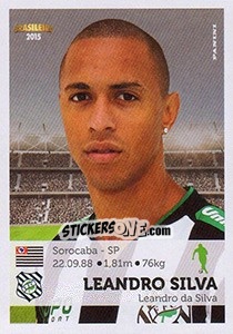 Sticker Leandro Silva - Campeonato Brasileiro 2015 n. 115 - Panini