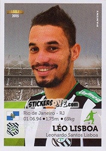 Sticker Léo Lisboa - Campeonato Brasileiro 2015 - Panini