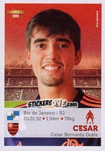 Sticker Cesar - Campeonato Brasileiro 2015 n. 129 - Panini