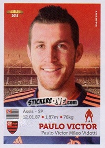 Cromo Paulo Victor - Campeonato Brasileiro 2015 n. 130 - Panini