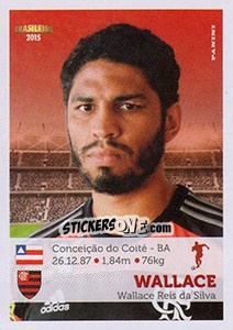 Sticker Wallace - Campeonato Brasileiro 2015 - Panini