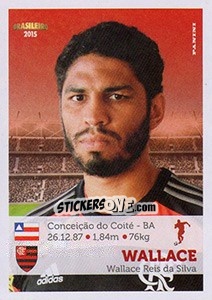 Figurina Wallace - Campeonato Brasileiro 2015 - Panini