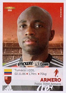 Cromo Armero - Campeonato Brasileiro 2015 n. 133 - Panini