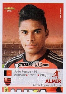 Sticker Almir - Campeonato Brasileiro 2015 n. 134 - Panini