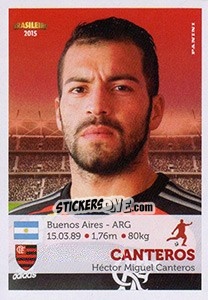 Sticker Canteros - Campeonato Brasileiro 2015 n. 136 - Panini