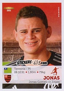 Sticker Jonas - Campeonato Brasileiro 2015 n. 138 - Panini