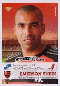 Cromo Emerson Sheik - Campeonato Brasileiro 2015 n. 140 - Panini