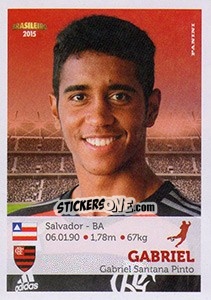 Sticker Gabriel - Campeonato Brasileiro 2015 n. 141 - Panini