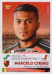 Sticker Marcelo Cirino - Campeonato Brasileiro 2015 n. 142 - Panini