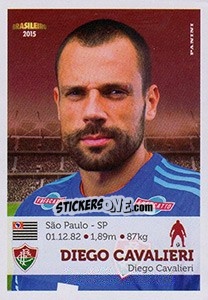 Sticker Diego Carvalieri - Campeonato Brasileiro 2015 n. 145 - Panini