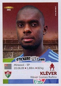 Sticker Kléver - Campeonato Brasileiro 2015 n. 146 - Panini
