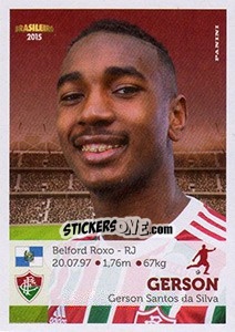 Sticker Gerson - Campeonato Brasileiro 2015 n. 153 - Panini
