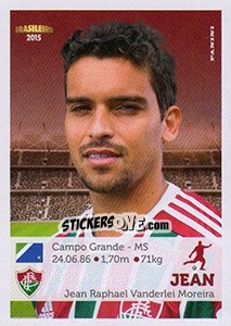Sticker Jean - Campeonato Brasileiro 2015 n. 154 - Panini